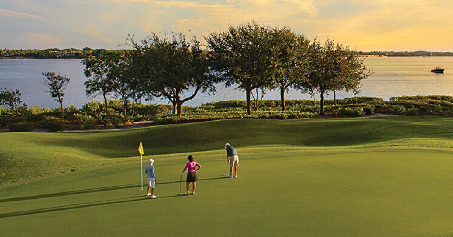 golf course and water