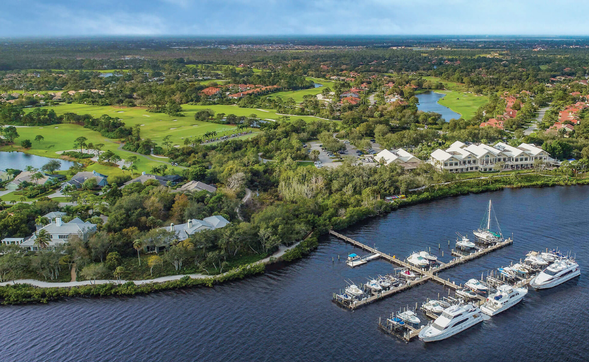 marina aerial view