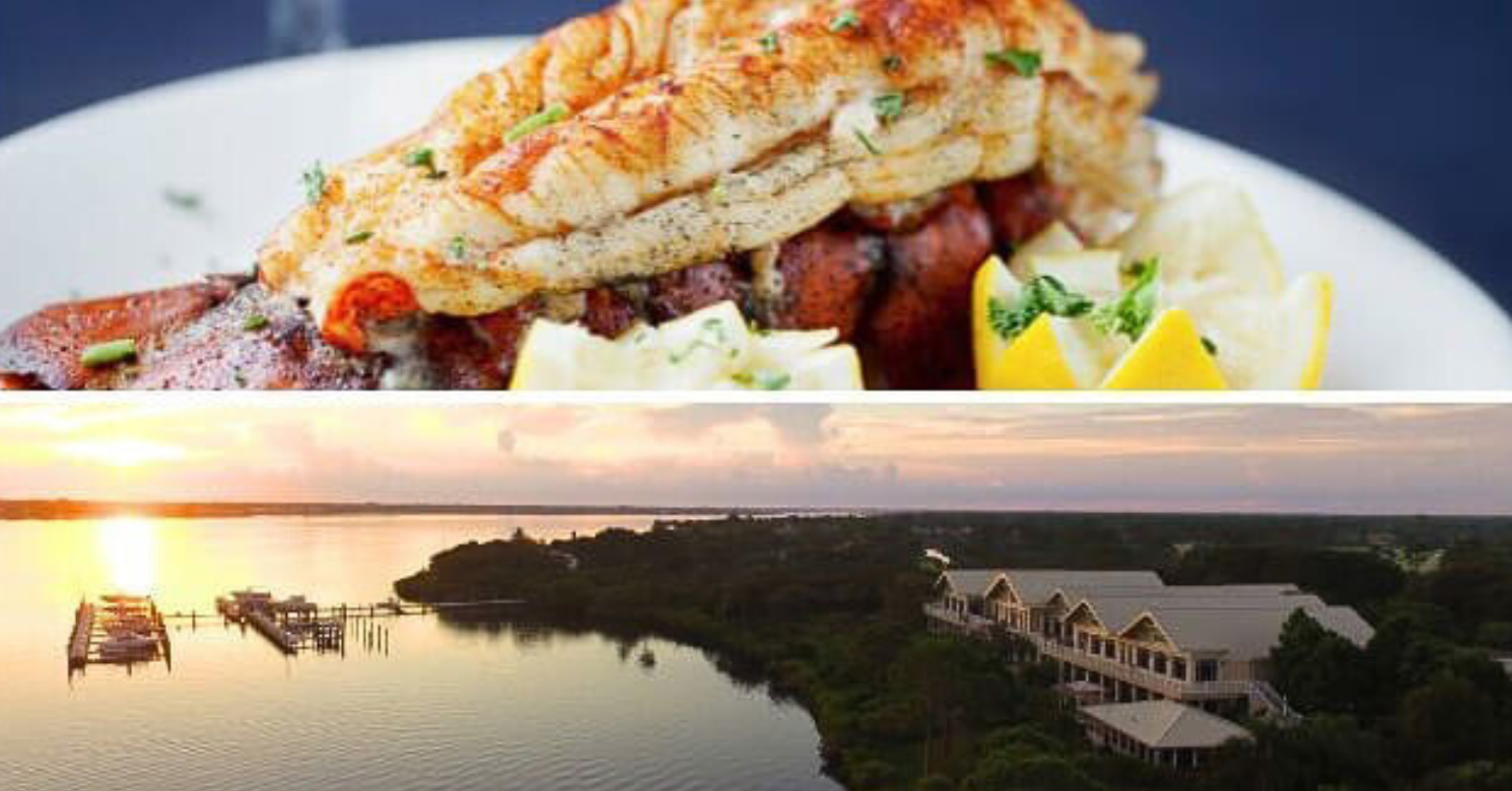 food and club aerial view