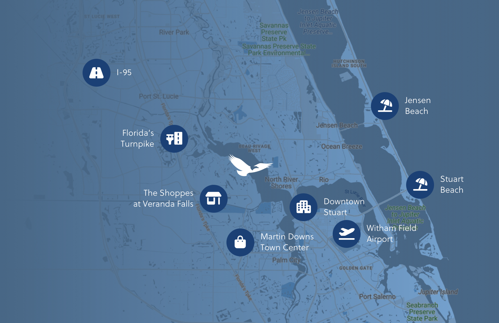 Harbour Ridge location map