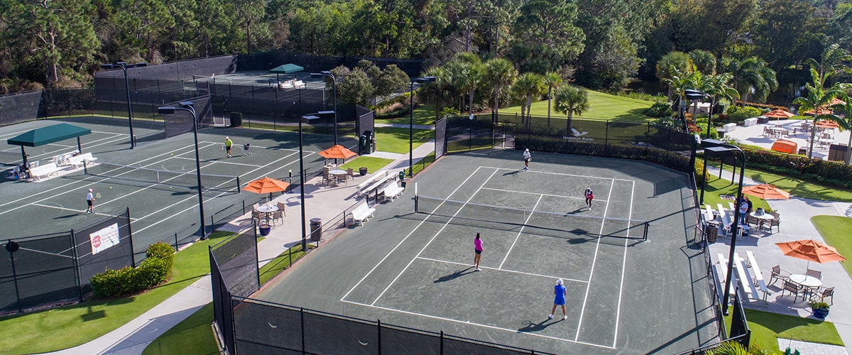 Harbour Ridge residents at the Peter Burwash International Tennis Training Center