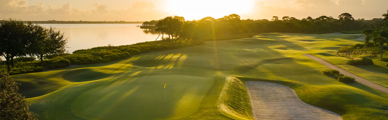 sun over the Florida Golf Course at Harbour Ridge
