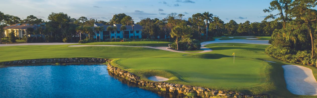golf course at Florida waterfront private club